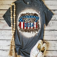 Trump American Leopard Ispis izbijeljena majica