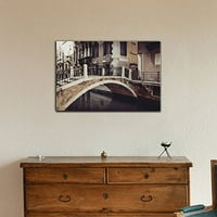 Zid - Platno Zidna umjetnost - Prekrasan most u Antique Veneciji City, Italija - Galerija Wrap Modern Home Art