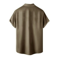 Muška bluza ljetna moda zgodni muškarci Moda slobodno vrijeme 3d Digitalna štampa kopča džepni rever kratki