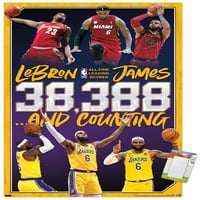 Liga - Lebron James All-Time Bodovanje zidnog postera, 14.725 22.375