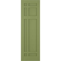 Ekena Millwork 18 W 47 H True Fit PVC San Juan Capistrano Misinski stil fiksne kapke, mahovina zelena