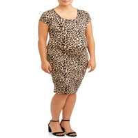 Trudnička ljubav Sadie haljina kratkih rukava sa Leopard printom