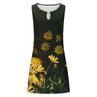 Haljine za sunce ženske ljetne Ležerne ljetne haljine za žene grafičke Casual Sleeveless labave Fit cvjetni