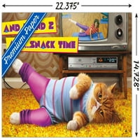 Avanti - Vežba za mačke zidni poster, 14.725 22.375