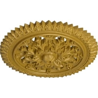 Ekena Millwork 5 8 od 1 2 P York plafonski medaljon, ručno oslikano iridescentno zlato