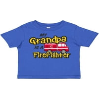 Inktastic moj djed je vatrogasac sa vatrogasnim kamionom poklon za mališana ili majicu za malu djevojčicu