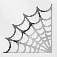 Prozirne naljepnice na kutu Web Spider Premium Vodootporne naljepnice za vinilne naljepnice za prijenosna