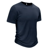 Jinda Muška mekana majica kratki rukav Slim Fit Crew Neck Basic Majica Ljeto Ležerne prilike Comfy Fall Tee Royal Blue XX-Large