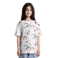 Odrasle omladinske majice dinosaurusa Anim okrugli vrat smešna grafička majica poklon za dečake devojčice Print Tees Tops
