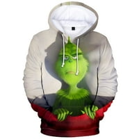 Grinch Hoodie Plus Veličina par Hoodie film kako je Grinch ukrao Božić dukserica 3D štampani Unise dukserice