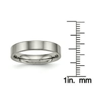 Titanium polirani ravni komforni prsten