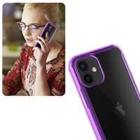 PC09-iPhone2054PP: Kućište odbojnika iPhonea mini branik u ljubičastoj boji