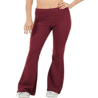 Ženske vrhunske pamučne pantalone sa lepršavim preklopom preko pantalona za jogu pantalone za vežbanje