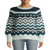 Time i Tru ženski džemper od žakarda sajamskog Ostrva