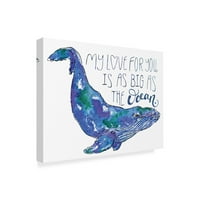 Zaštitni znak Likovna umjetnost 'Whale Love II' platno Art od Catherine McGuire