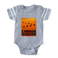 CafePress-tekst useva Kanadskih gusaka - slatki fudbalski bodi za dojenčad