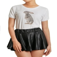 Squirrel štampani pamuk kratki rukavi T-Shirt WTS_ M