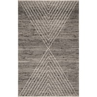 nuLOOM Mikaela ručno tkani pamuk od Jute i vune geometrijski ravni tepih, 5' 8', siva