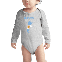 Mapa Zastave Argentine Baby Long Slevve Kombinezoni Odjeća