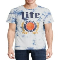Miller Lite muška i velika Muška grafička majica Tie Dye sa kratkim rukavima