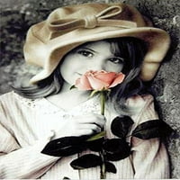 Butsert bez ruže sa ružom Kim Anderson 36.5x24. Art Print Poster Fotografija Slatka djeca sa cvijećem Romantična romansa
