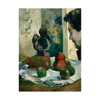 Zaštitni znak Fine Art 'Still Life sa profilom Laval' Platna Art by Gauguin
