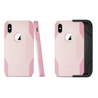 Iphone 3-in- hibridna teška futrola za teške uvjete u svijetloživom ružičastoj boji