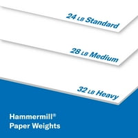 Hammermill papir za štampač, 24lb Premium papir za lasersko kopiranje 11x17, Ream