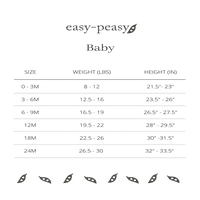 easy-peasy bebi čvrsti bodi sa dugim rukavima, veličine 0 3-mjeseci