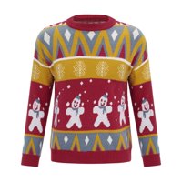 koaiezne ženska jesen i zima crtani slatki uzorak okrugli vrat Dugi rukav pulover labavi pleteni džemper