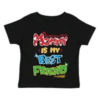 XtraFly Odjeća Za Mlade Dijete Mama Najbolji Prijatelj Deca Djevojka Dječak Crewneck T-Shirt