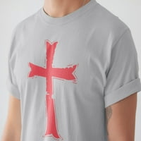 Vitezovi Templarski krst sa noktima-Christian Tee religija Bog Tee Shirt