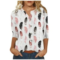 Žene Žene Vrhovi Rukav Slobodno Ljeto Bluza Grafički Printovi Shirts M