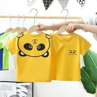 Djevojke Majica kratki rukav Panda uzorak dječak pidžamas Početna Lijepa odjeća Solidna boja Lijepa odjeća