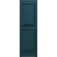 Ekena Millwork 3 4 W 77 H Mid-Amerika Vinil, tailormode dva jednaka panela, uzdignute panel, w Instalarni zatvarač-lok, - ponoćno plavo