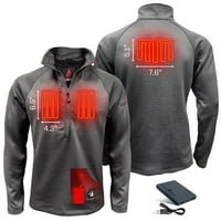 ActionHeat Muška 5V baterija zagrijana zip majica