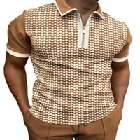 Muška majica kratkih rukava Ležerne prilike za letnje ljetne vrhove Zipper Classic Fit Work Majica Bluza