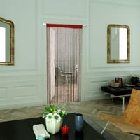 Jedinstvene povoljnije padne perle ploče za zavjese na vratima, 78,8 39,4 crvena