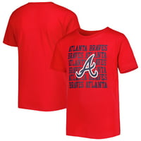 Mladi Crveni Atlanta Braves Repeat Logo T-Shirt