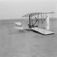 Wilbur Wright sletanje u Wright Flyeru, štampa postera naučnog izvora