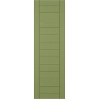 Ekena Millwork 18 W 36 H True Fit PVC horizontalna letvica uokvirena modernim stilom fiksna roletna, mahovina