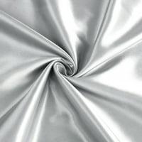 Unique Bargains Satin koverta zatvaranje tijelo jastučnice srebro 20 x60