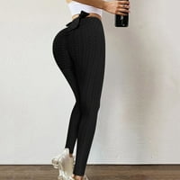 Hanas pantalone ženske helanke za vježbanje fitnes sportske atletske pantalone za trčanje joge Crne L