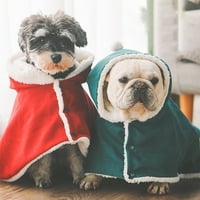 Opolski pet Cape meka zima drži toplo Psi Mačke ogrtač obući pet odjeće Božić poklon za Božić