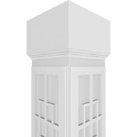 Ekena Millwork 10 W 8'H Craftsman Classic Square bez konusa San Antonio Mission Style Fretwork Column
