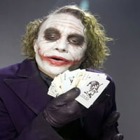 Heath Ledger drži Joker karticu tamna noć kao Joker fotografiju
