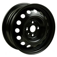 5. Preobraćen OEM čelični kotač, svi obojeni crni, sastoji se za 2006. godinu, Kia Rio Sedan