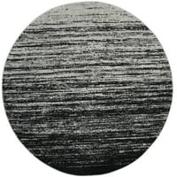 Adirondack Esmond apstraktni ručni tepih, srebrni crni, 2'6 10 '