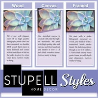 Stupell Home Decor Kolekcija Missouri State Home Slatki Dom Sočni Akvarel Vinjeta Drveni Zid Art