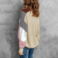 Ženski džemperi plus veličina Brza suha moda Početna Odmor Ženski džemperi Bež veličina m